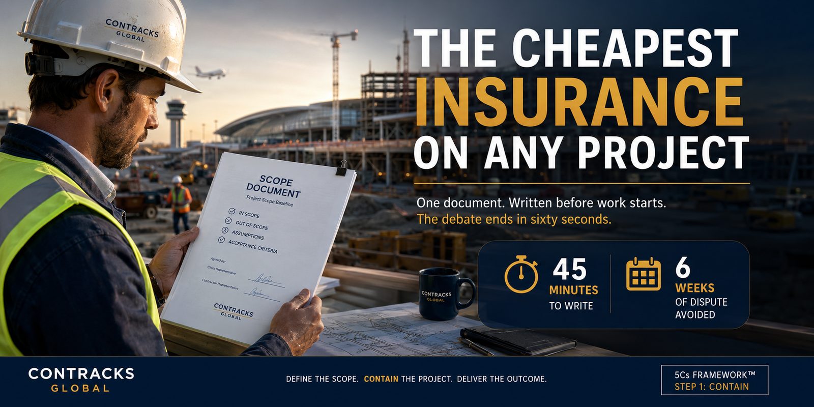 The cheapest insurance on any project &mdash; project scope document